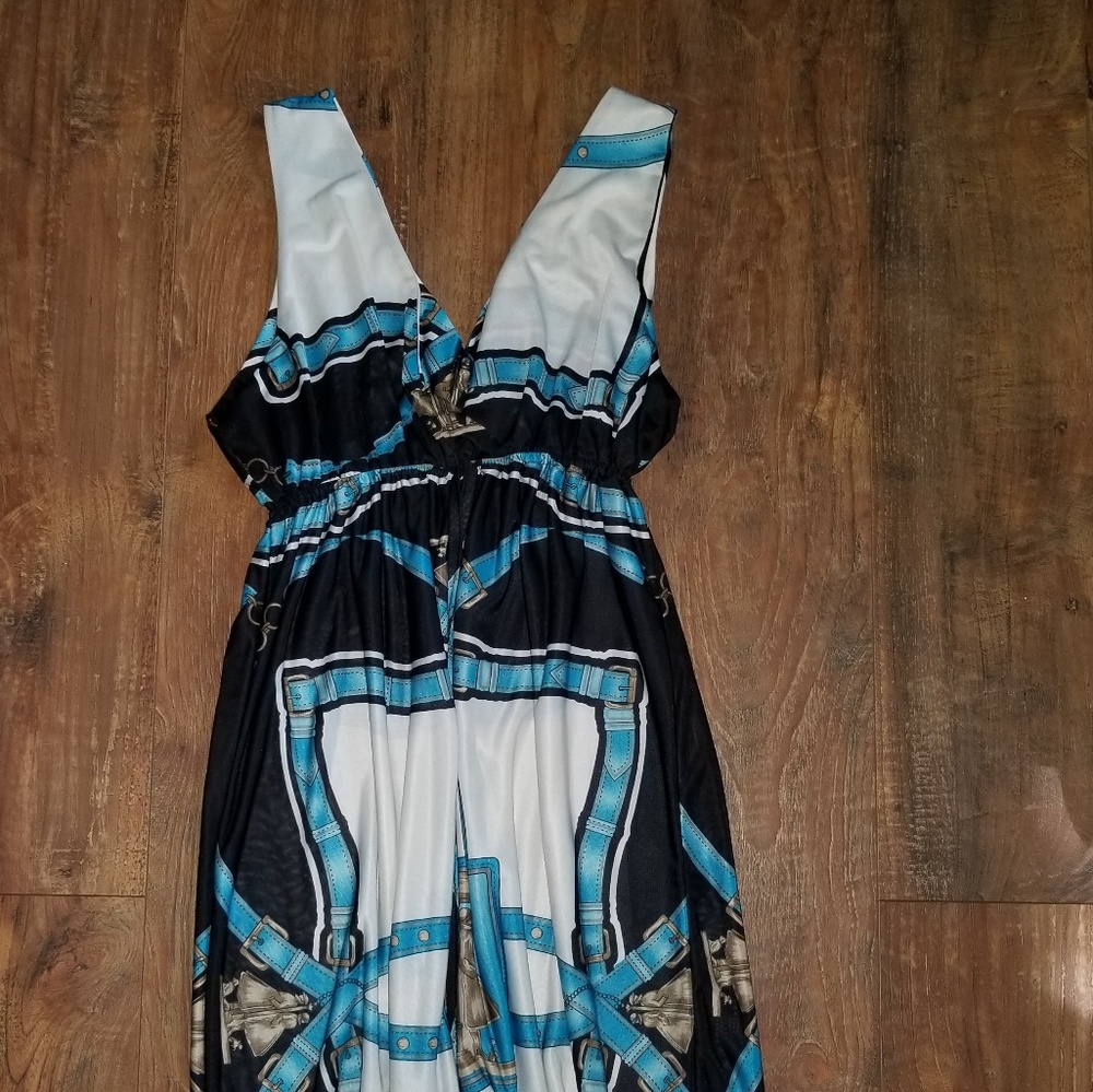 Silky knee length dress